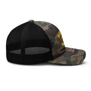 Down Palm Logo Camo Trucker - Bullbay Brand