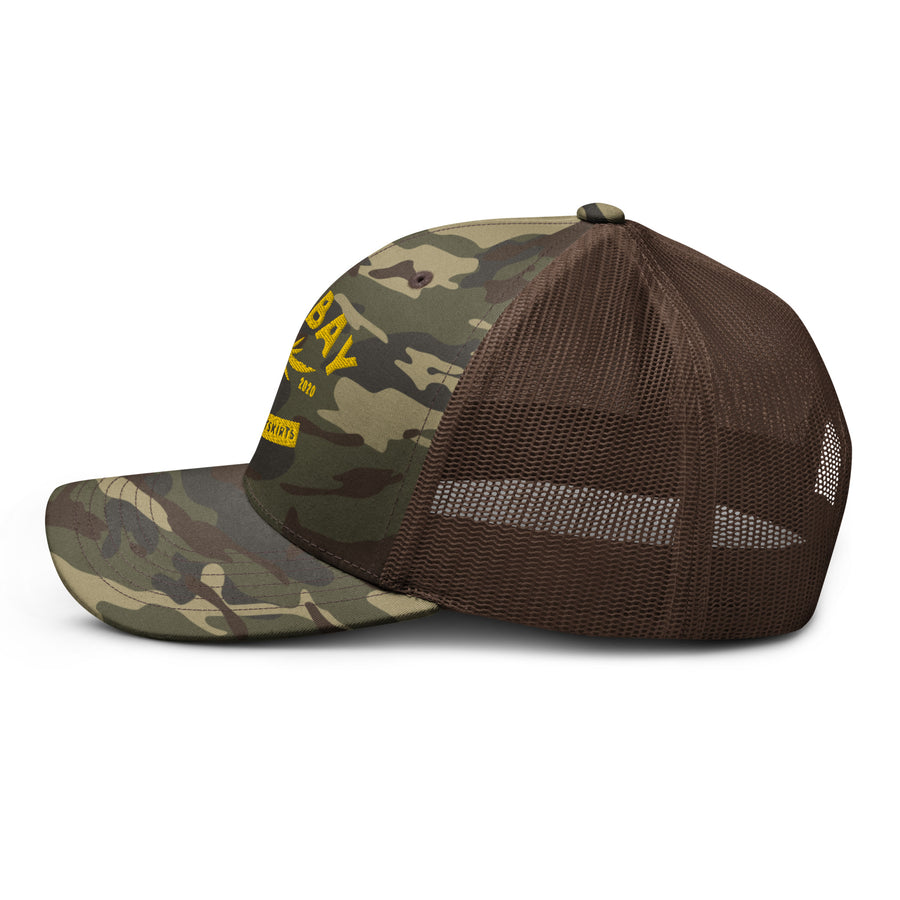 Down Palm Logo Camo Trucker - Bullbay Brand