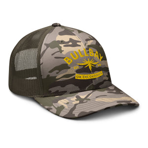 Down Palm Logo Camo Trucker - Bullbay Brand