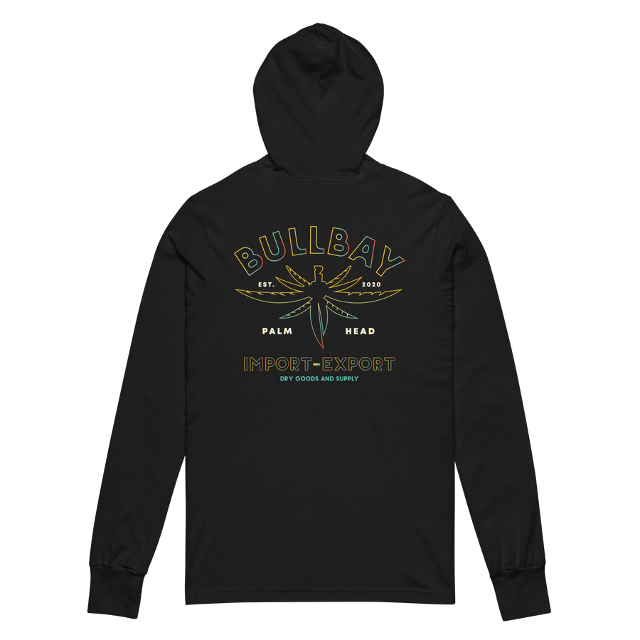 Palm Head I-X Hooded Long-Sleeve Tee - Bullbay Brand