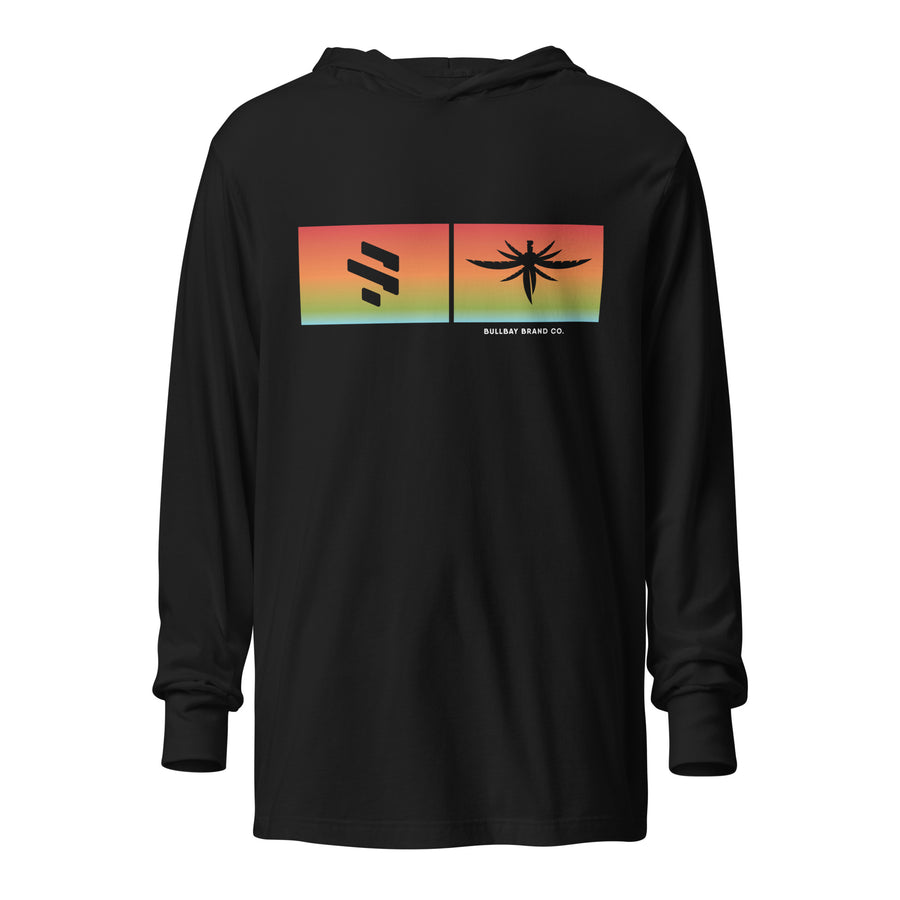 Dual Icon Hooded long-sleeve tee - Bullbay Brand