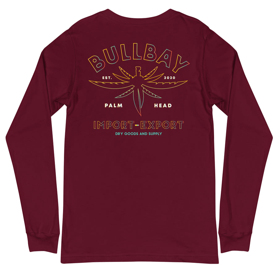 Palm Head I-X Airlume Long Sleeve Tee - Bullbay Brand