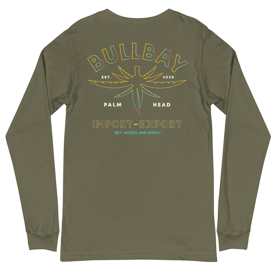 Palm Head I-X Airlume Long Sleeve Tee - Bullbay Brand