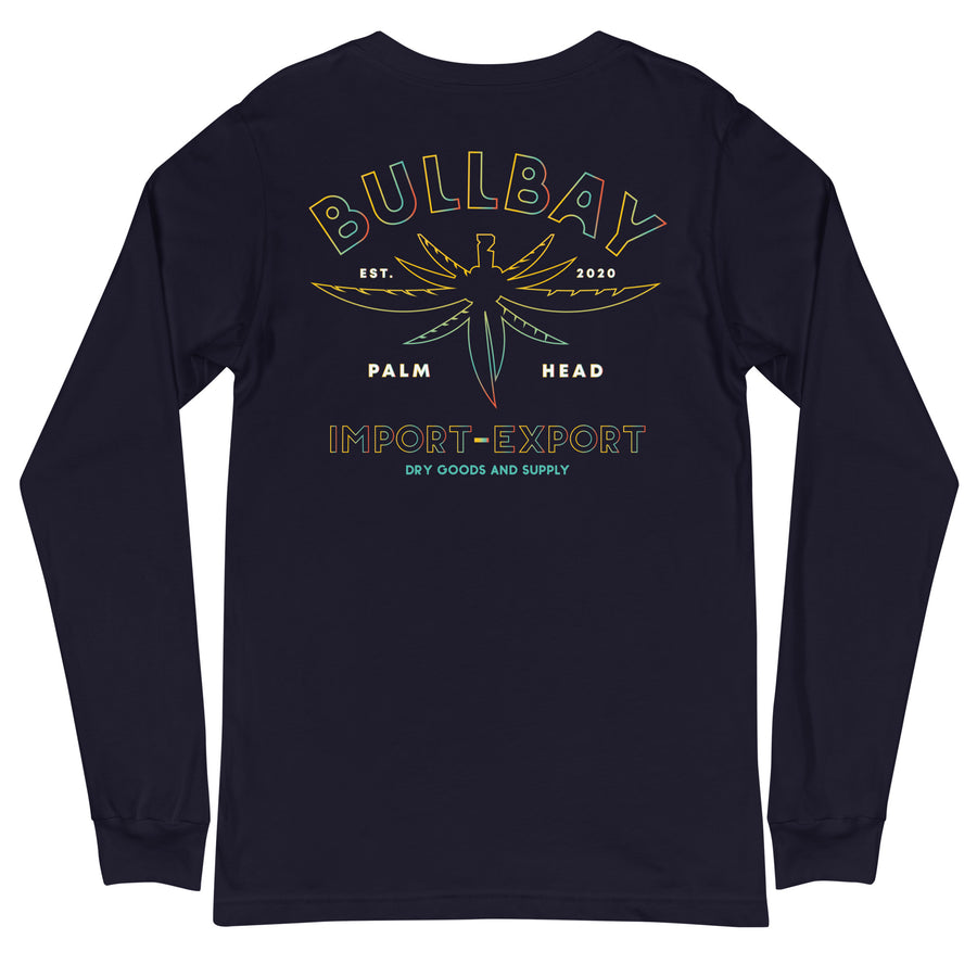 Palm Head I-X Airlume Long Sleeve Tee - Bullbay Brand