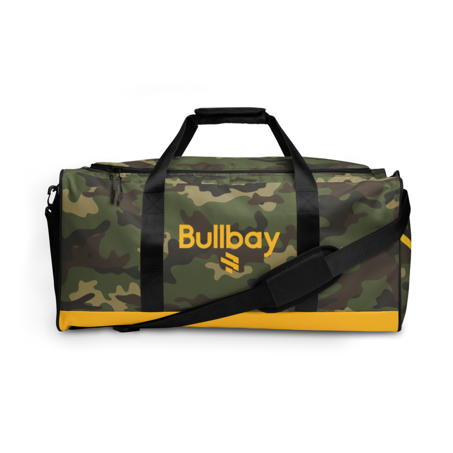 Bullbay Camo Yellow Bottom Duffle bag - Bullbay Brand