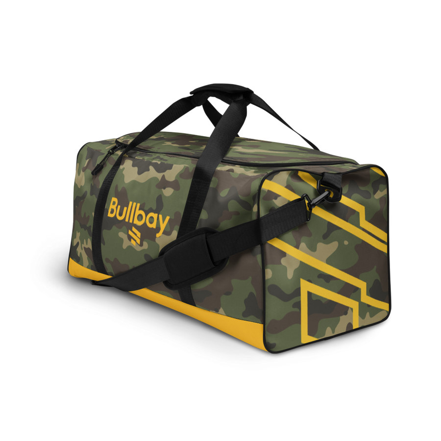 Bullbay Camo Yellow Bottom Duffle bag - Bullbay Brand