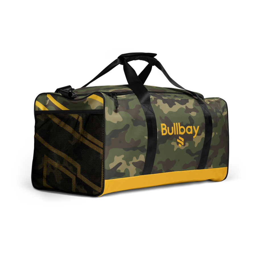 Bullbay Camo Yellow Bottom Duffle bag - Bullbay Brand