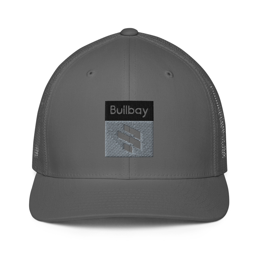 Stacked Mesh-Back Hat - Bullbay Brand