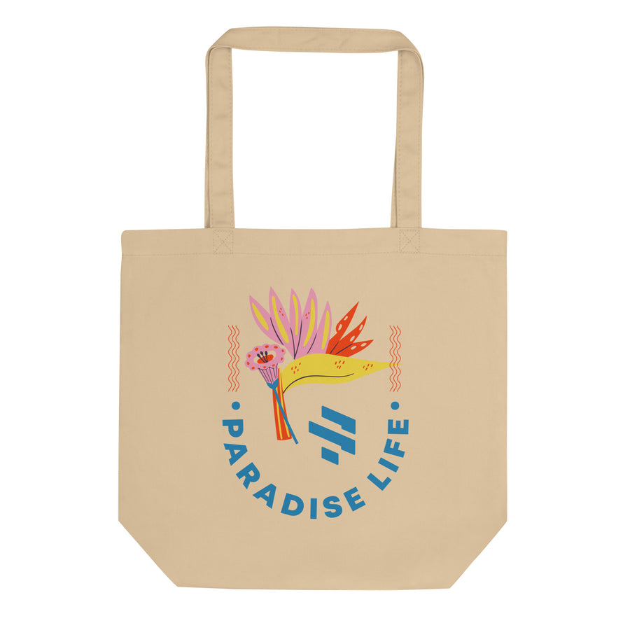 Oversized Paradise Life Certified Organic Cotton Tote - Bullbay Brand