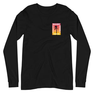 Bullbay Sunset Palm Long Sleeve Tee - Bullbay Brand