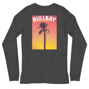 Bullbay Sunset Palm Long Sleeve Tee - Bullbay Brand