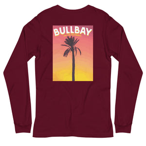 Bullbay Sunset Palm Long Sleeve Tee - Bullbay Brand