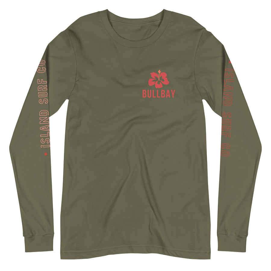 Hibiscus Surf Long Sleeve Tee - Bullbay Brand