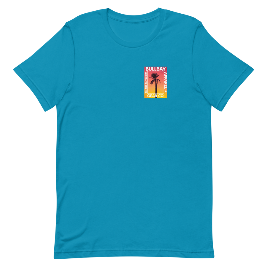 Bullbay Sunset Palm tee - Bullbay Brand