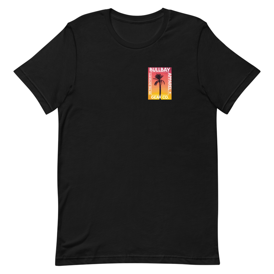 Bullbay Sunset Palm tee - Bullbay Brand