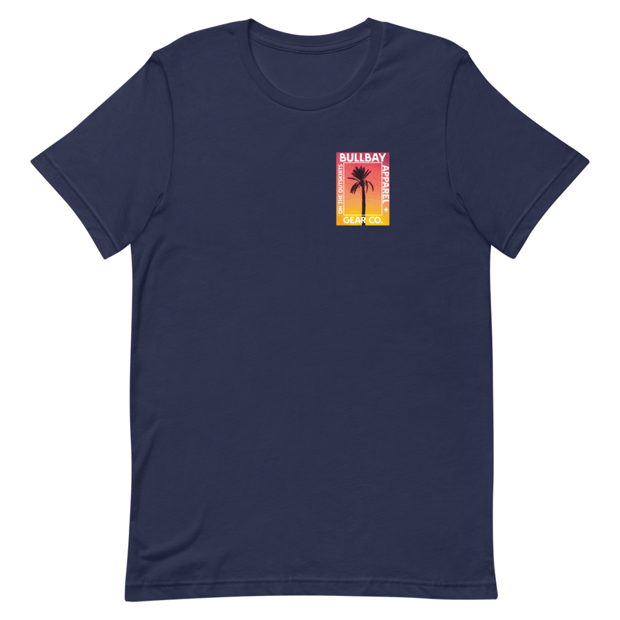 Bullbay Sunset Palm tee - Bullbay Brand