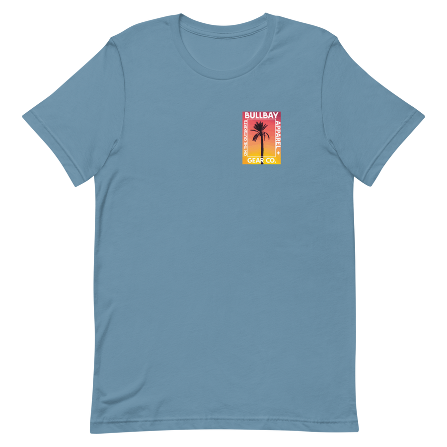 Bullbay Sunset Palm tee - Bullbay Brand