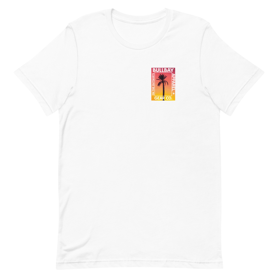 Bullbay Sunset Palm tee - Bullbay Brand