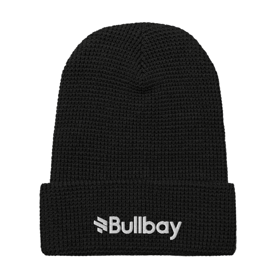 Brand Waffle Knit Beanie - Bullbay Brand