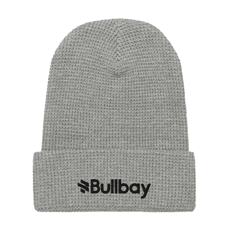 Brand Waffle Knit Beanie - Bullbay Brand