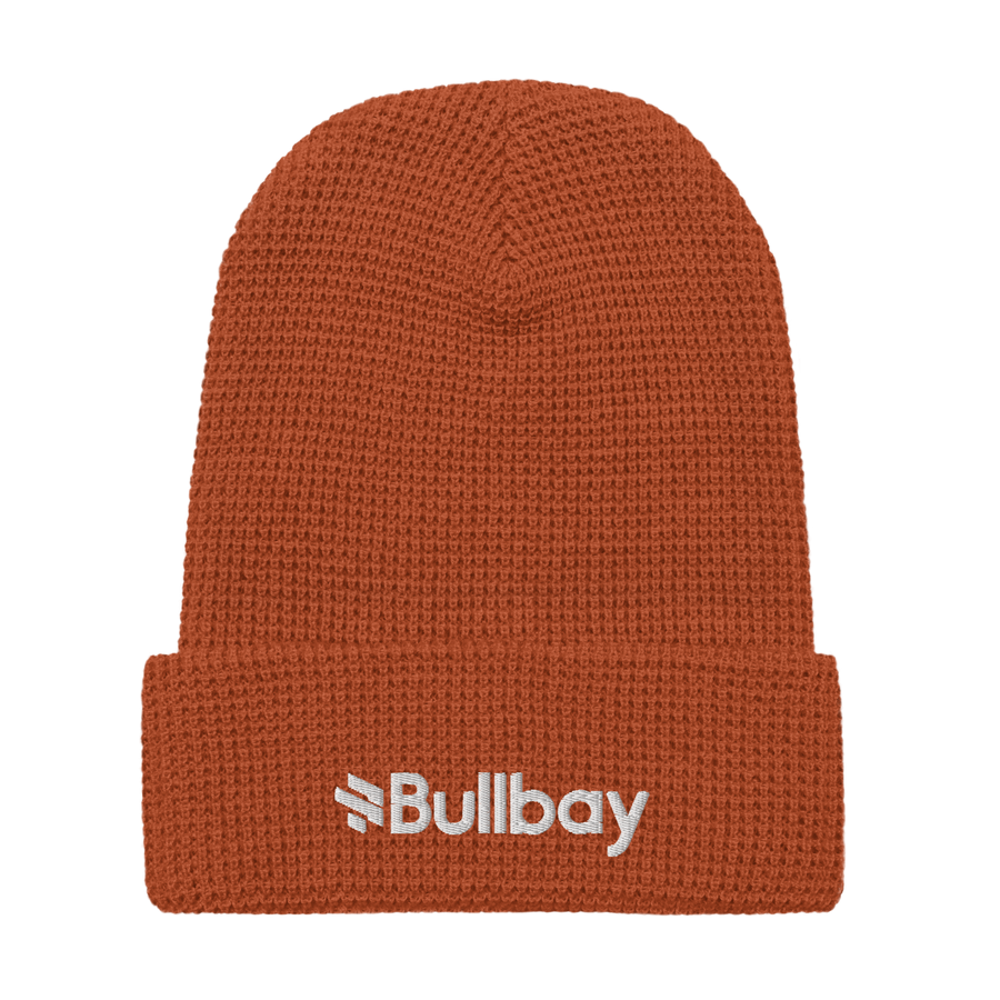 Brand Waffle Knit Beanie - Bullbay Brand